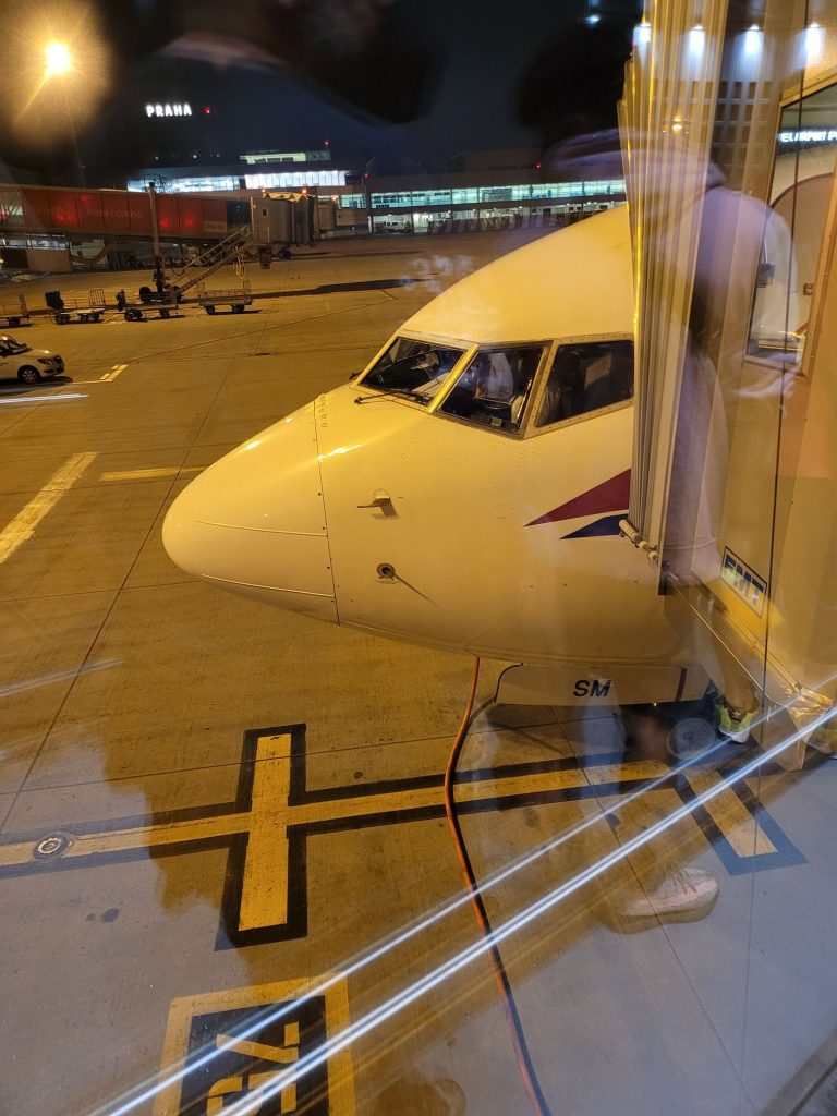 Čelní část letadla společnosti Smartwings do Hurghady.